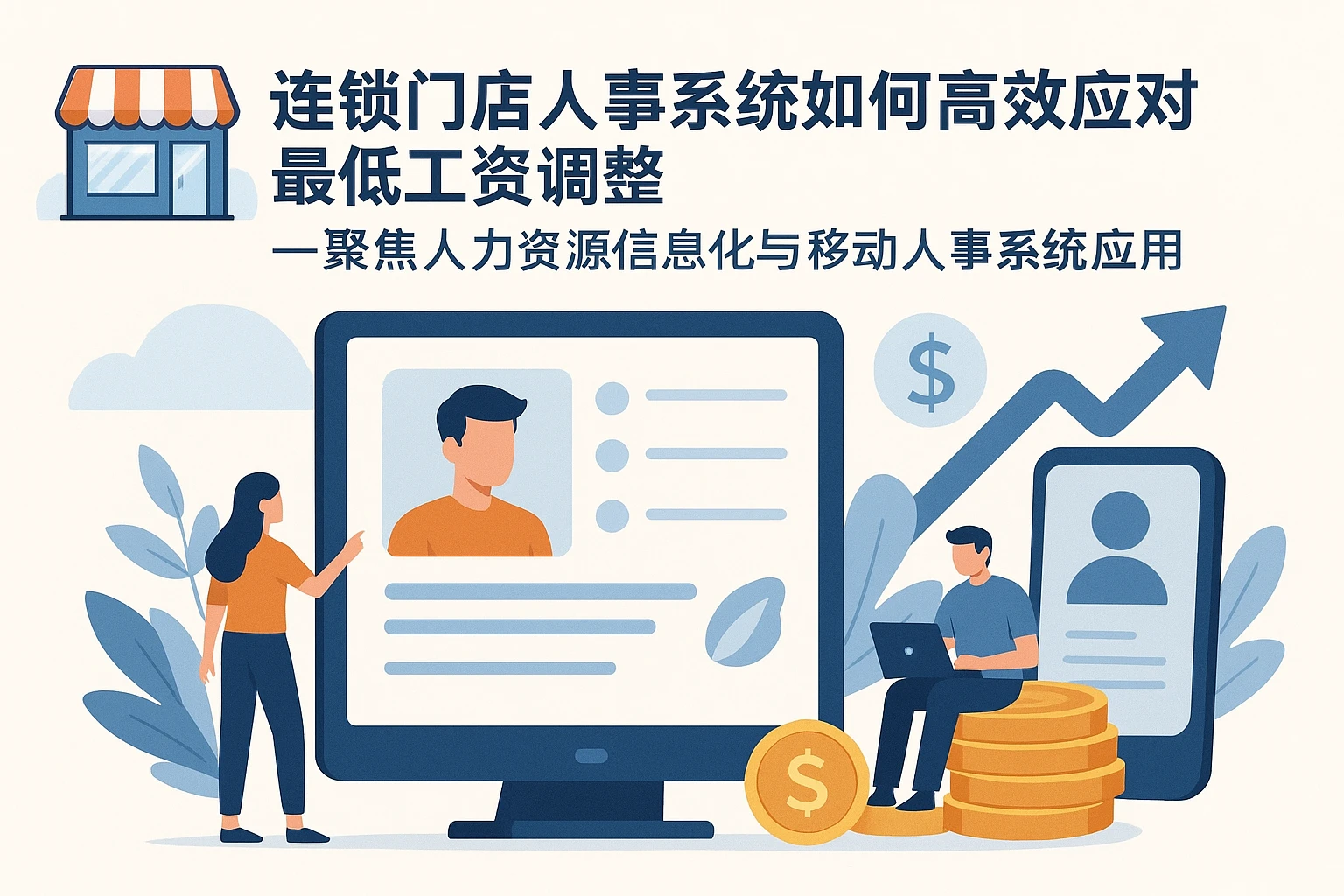 连锁门店人事系统如何高效应对最低工资调整——聚焦人力资源信息化与移动人事系统应用