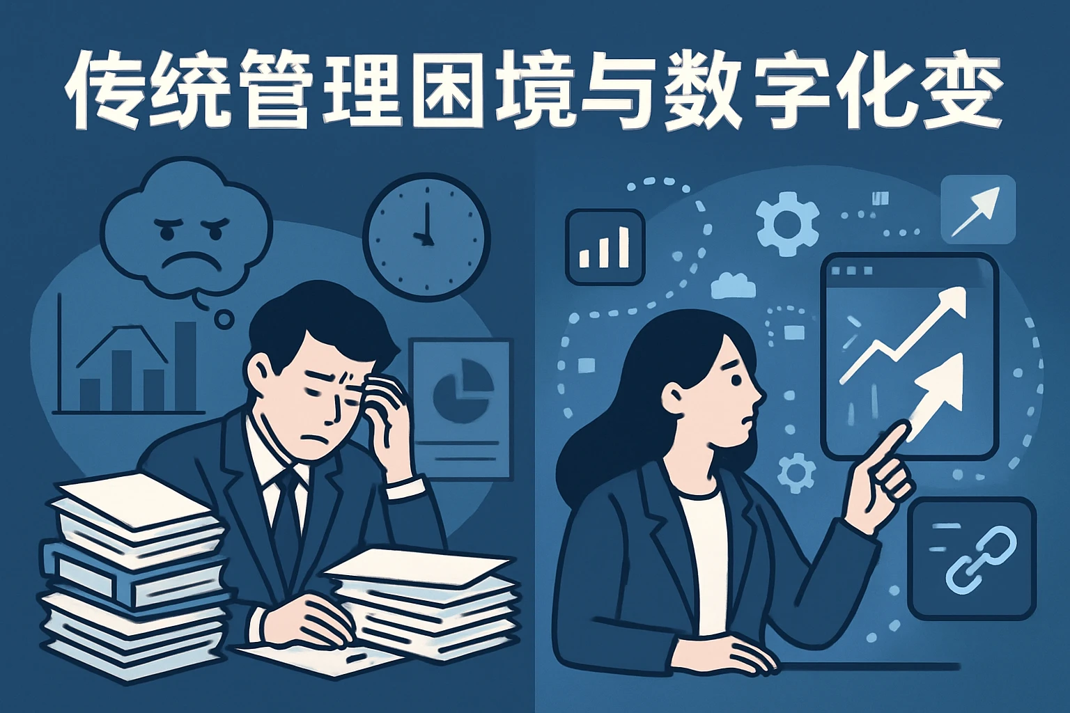 传统管理困境与数字化变革
