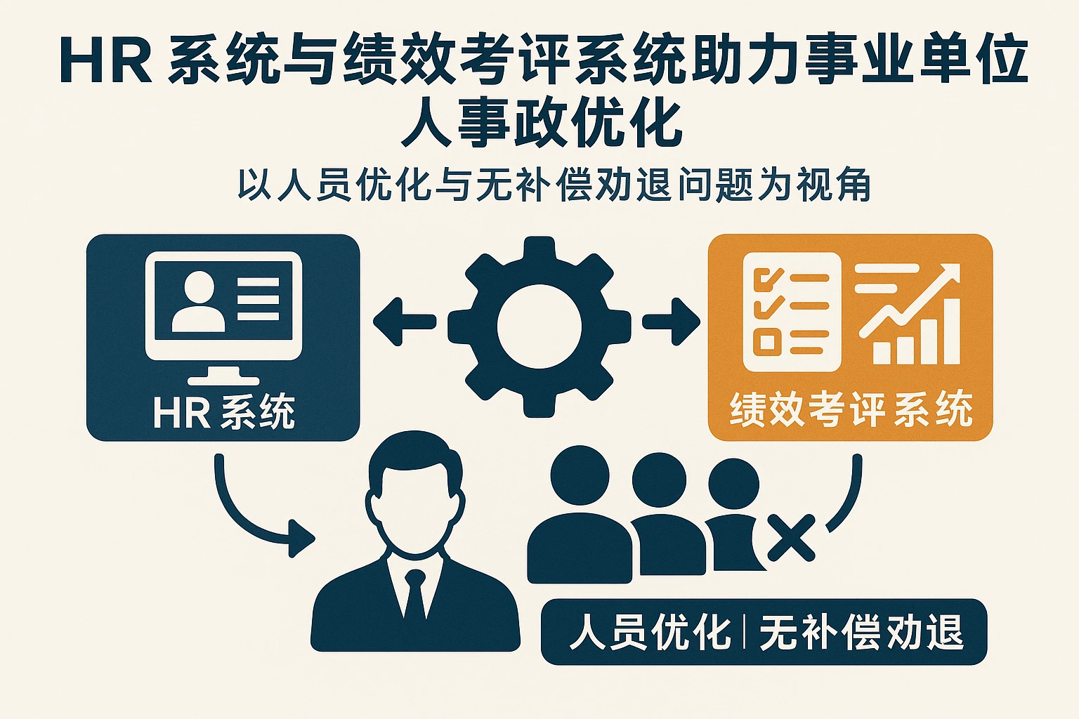 HR系统与绩效考评系统助力事业单位人事系统优化——以人员优化与无补偿劝退问题为视角