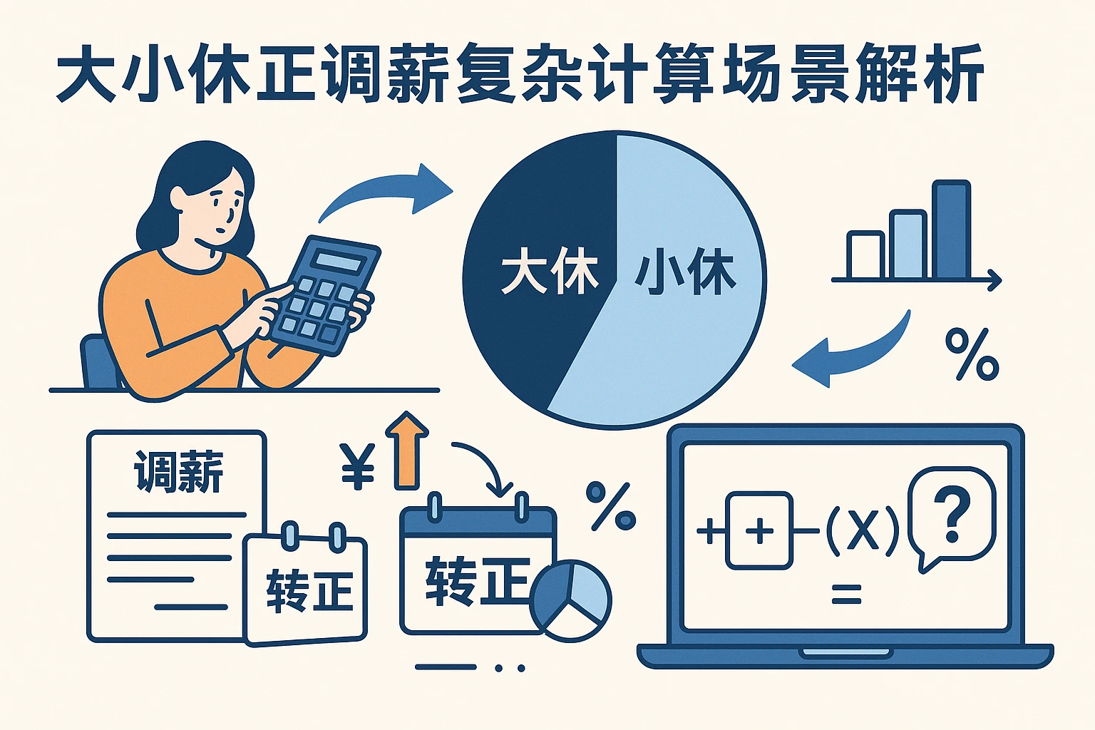 大小休及转正调薪复杂计算场景解析