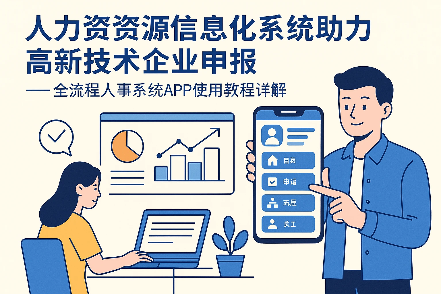 人力资源信息化系统助力高新技术企业申报——全流程人事系统APP使用教程详解