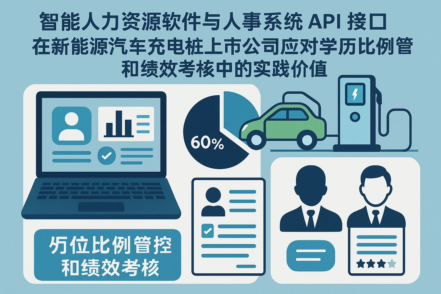 智能人力资源软件与人事系统API接口在新能源汽车充电桩上市公司应对学历比例管控和绩效考核中的实践价值