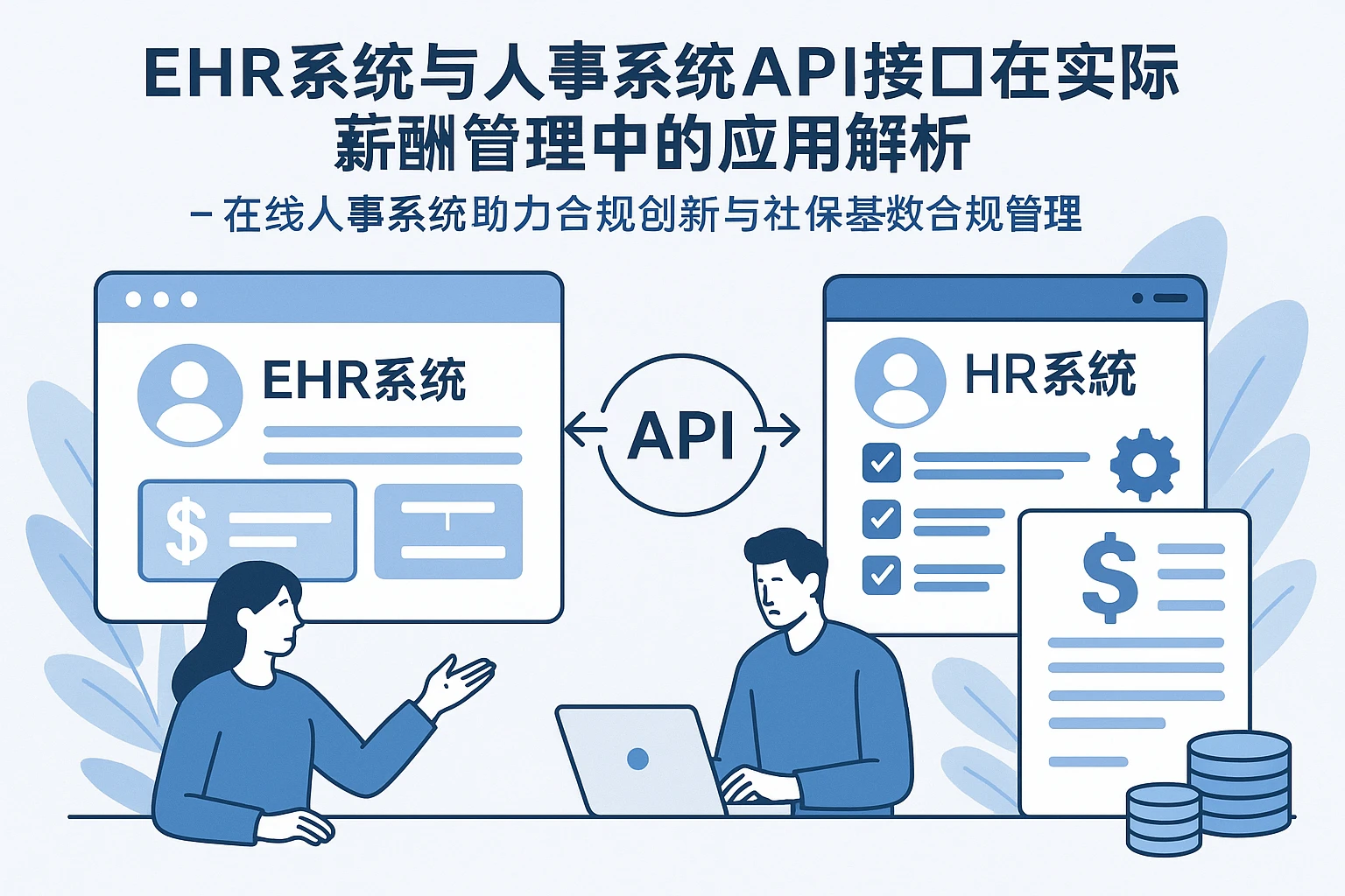 EHR系统与人事系统API接口在实际薪酬管理中的应用解析——在线人事系统助力合规创新与社保基数合规管理
