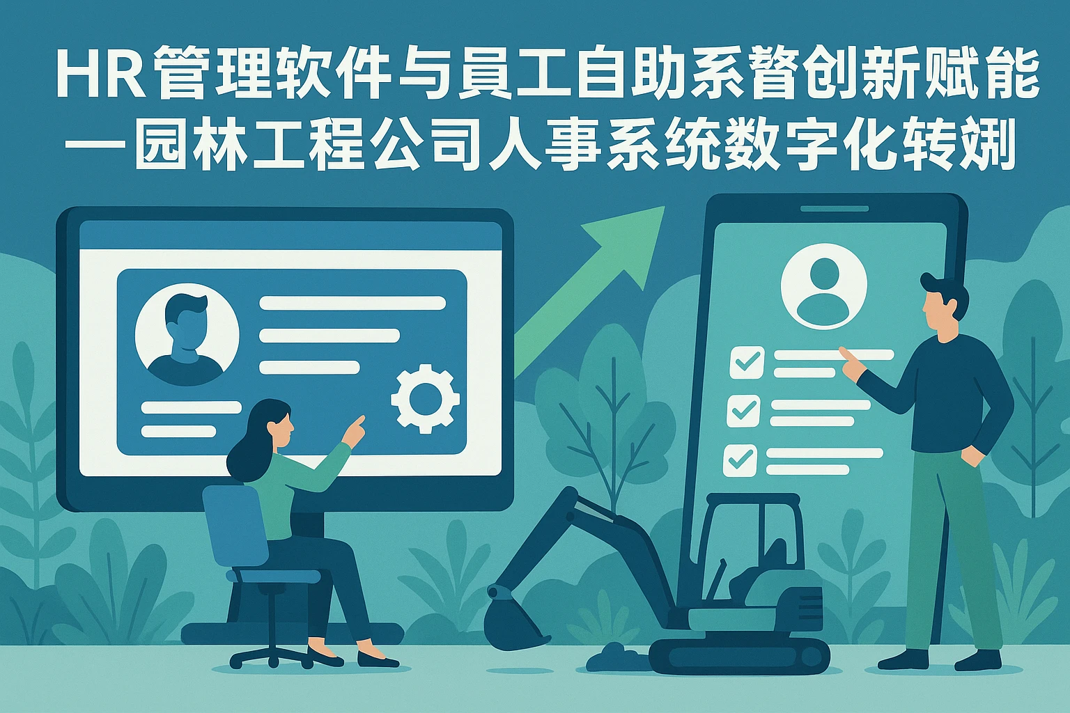 HR管理软件与员工自助系统创新赋能——园林工程公司人事系统数字化转型之道