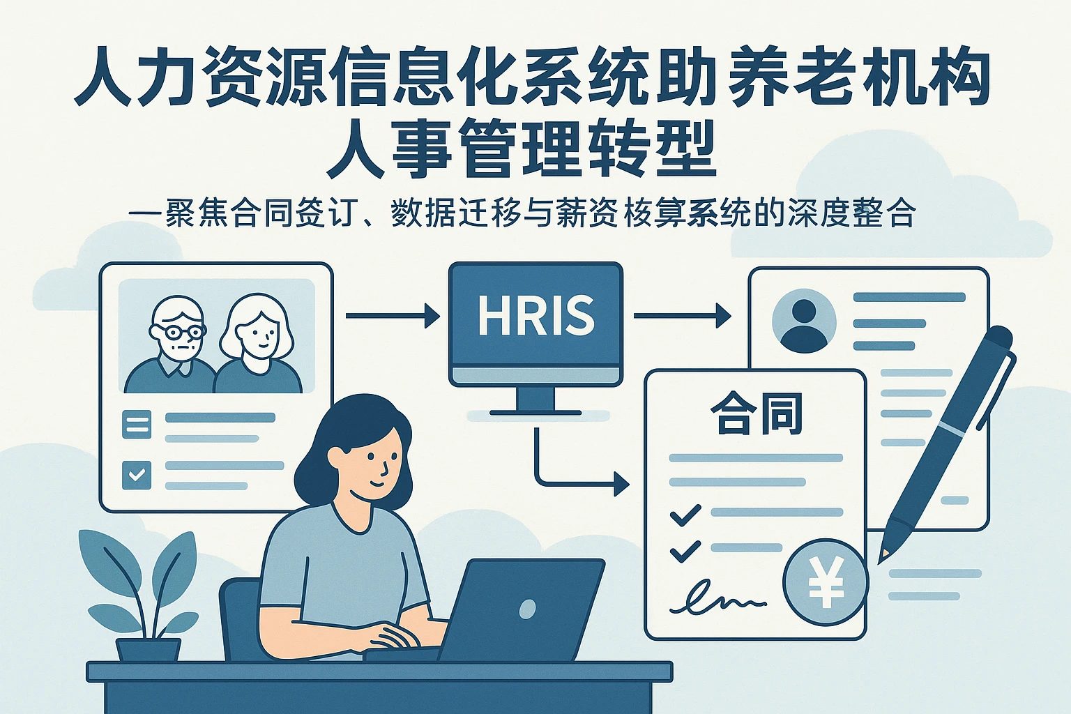 人力资源信息化系统助力养老机构人事管理转型——聚焦合同签订、数据迁移与薪资核算系统的深度整合