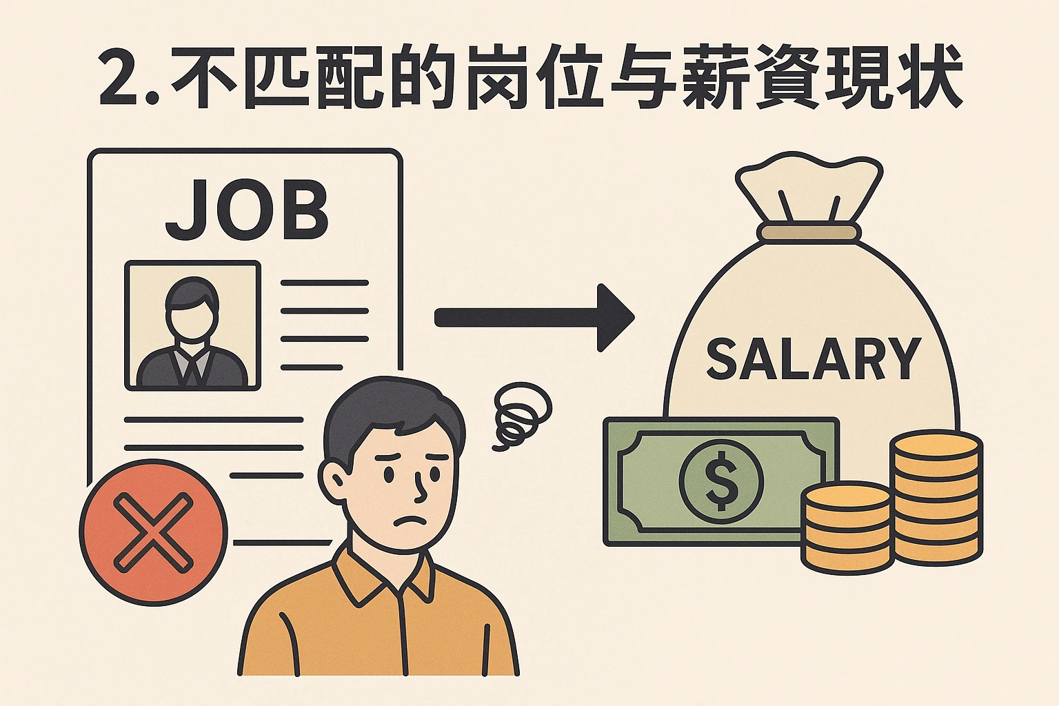 2. 不匹配的岗位与薪资现状
