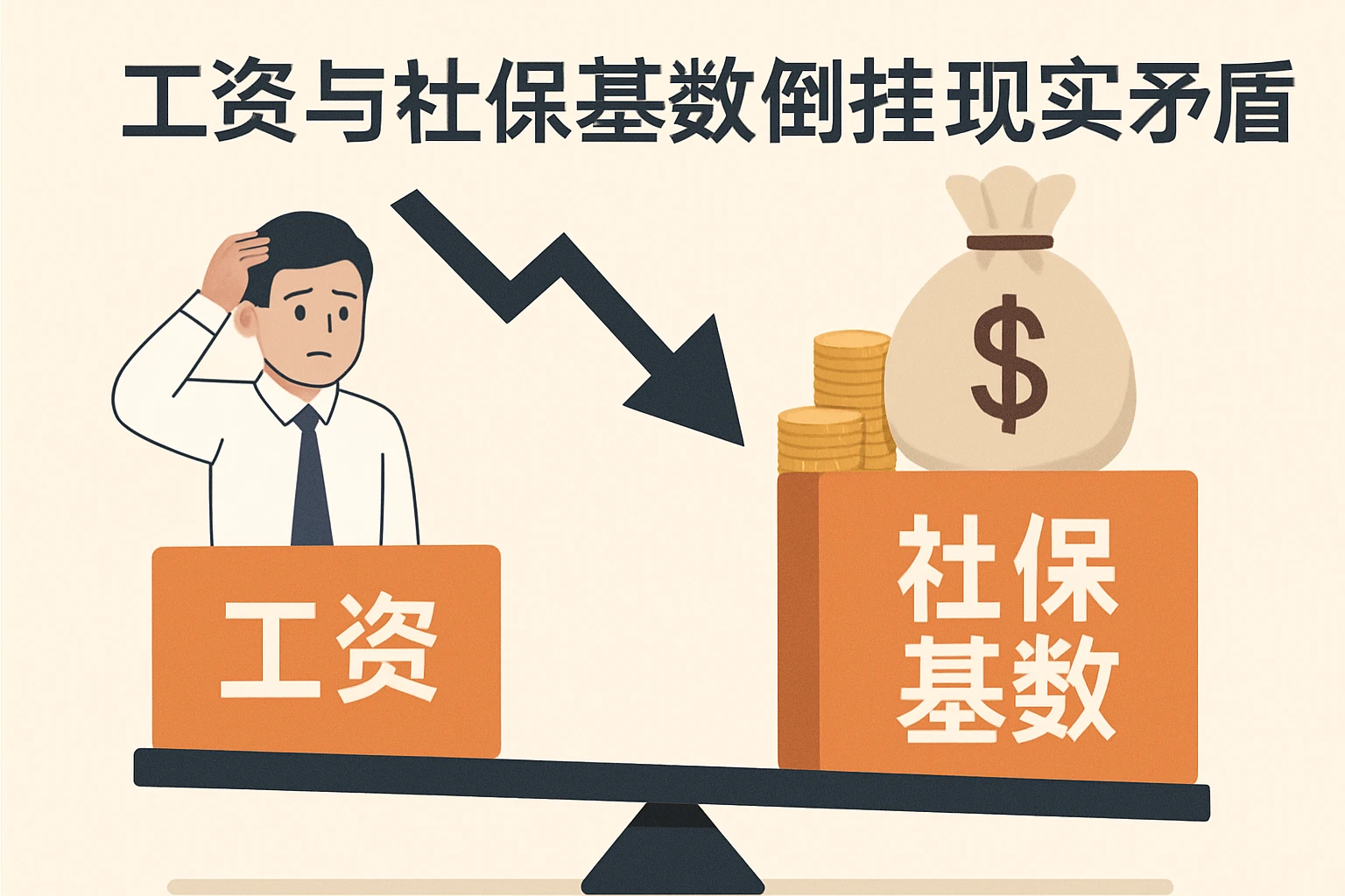 1.2 工资与社保基数倒挂的现实矛盾
