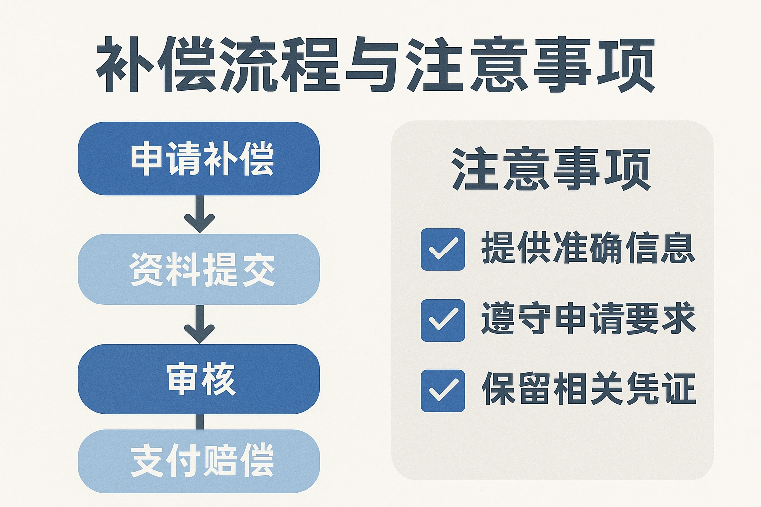 补偿流程与注意事项