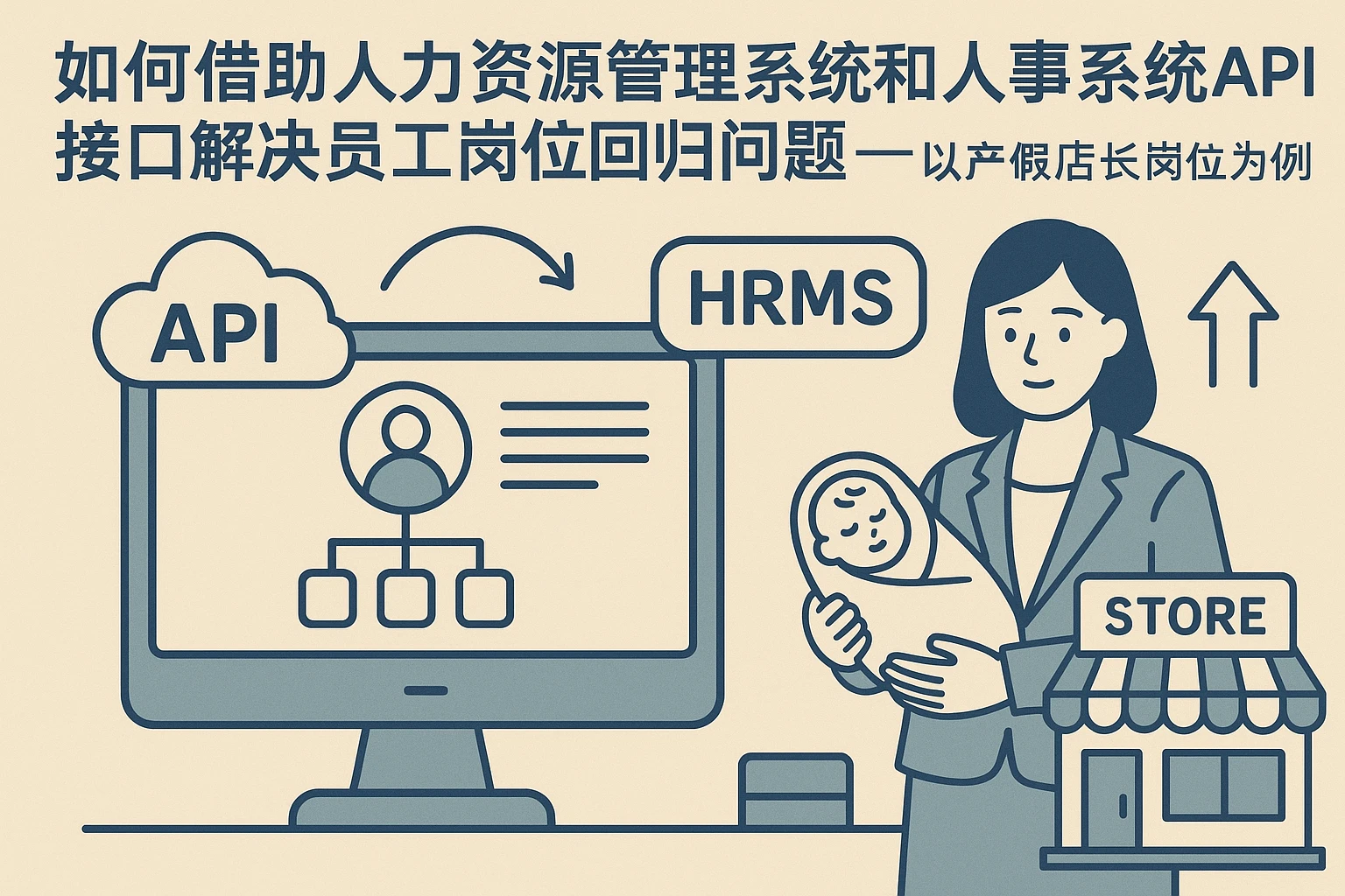 如何借助人力资源管理系统和人事系统API接口解决员工岗位回归问题——以产假店长岗位为例
