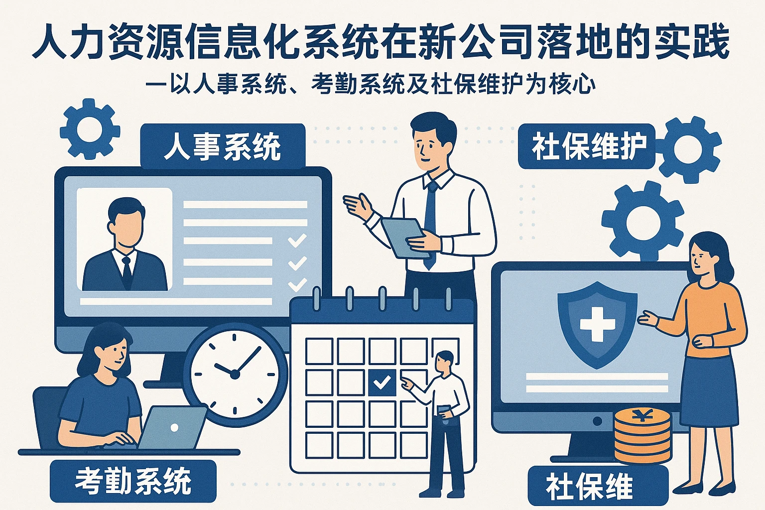 人力资源信息化系统在新公司落地的实践——以人事系统、考勤系统及社保维护为核心