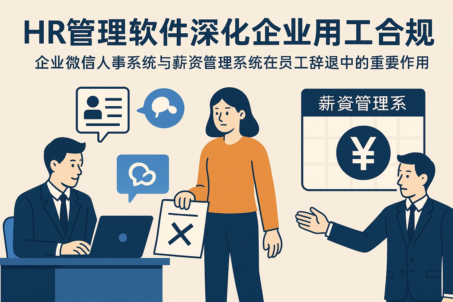 HR管理软件深化企业用工合规——企业微信人事系统与薪资管理系统在员工辞退中的重要作用