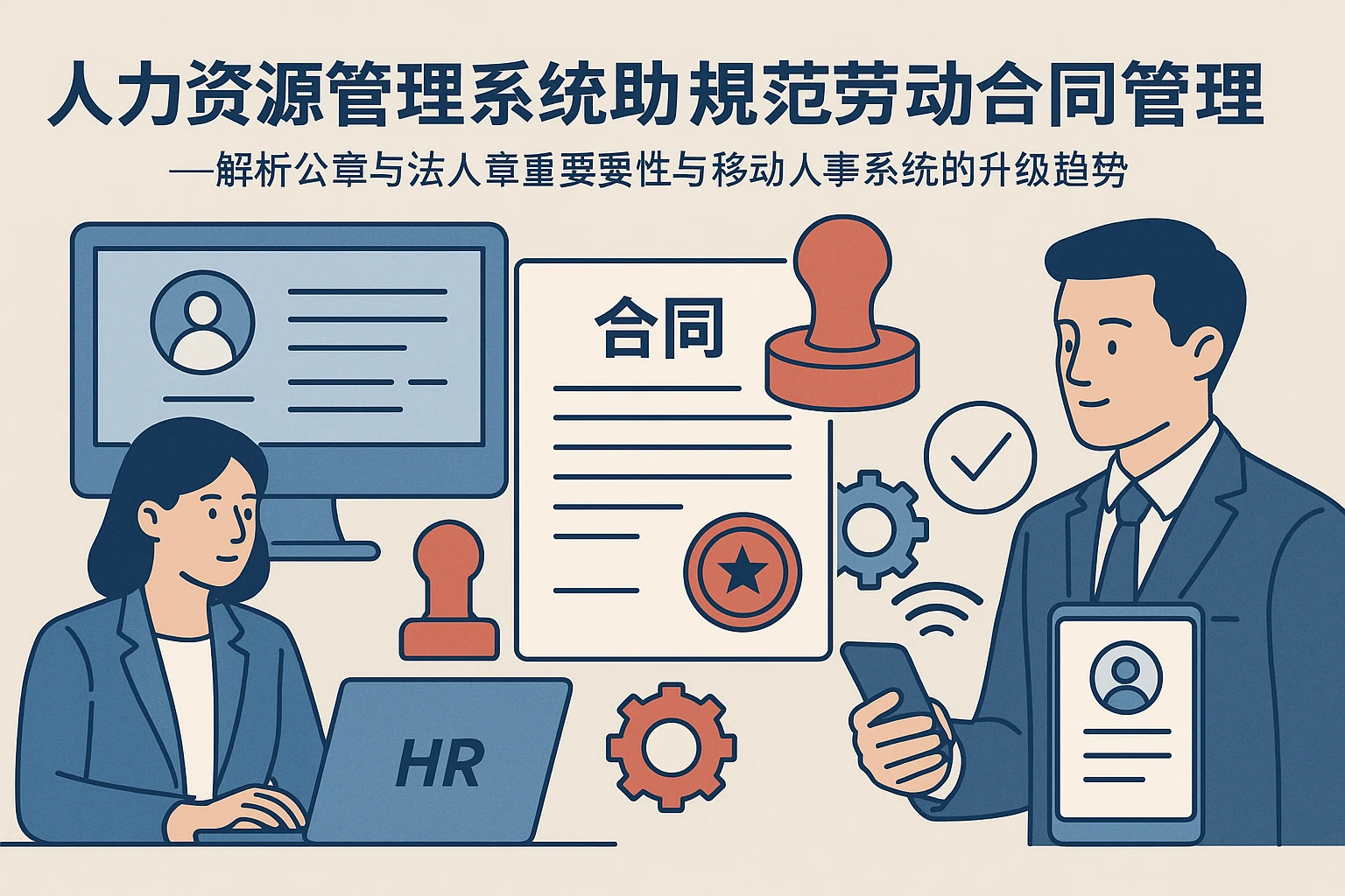 人力资源管理系统助力规范劳动合同管理 —— 解析公章与法人章的重要性与移动人事系统的升级趋势