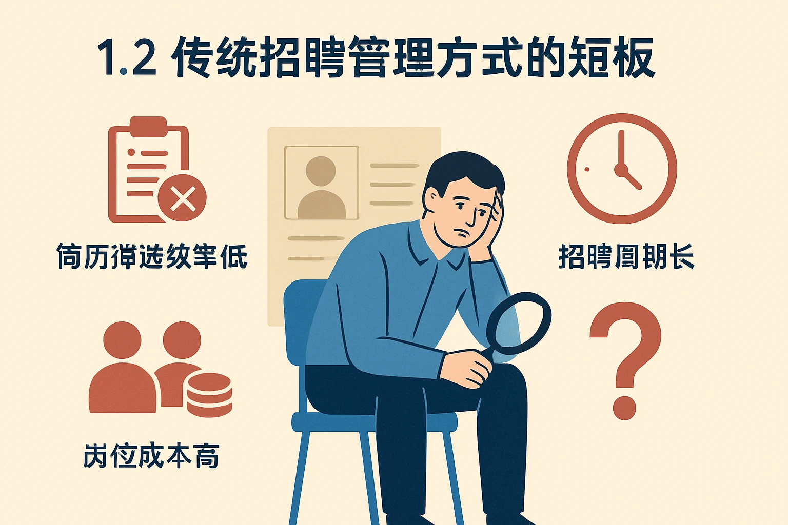 1.2 传统招聘管理方式的短板
