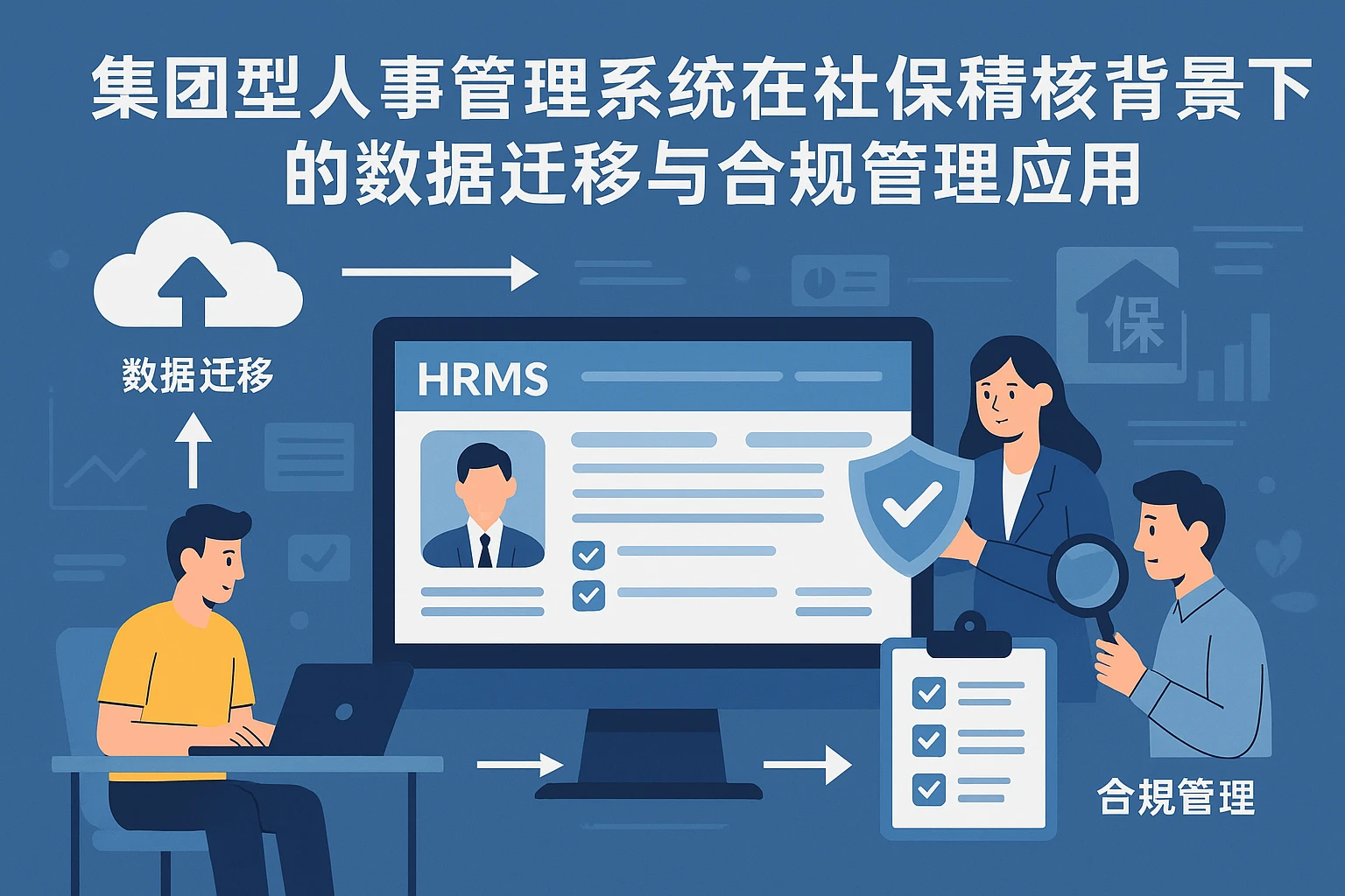 集团型人事管理系统在社保稽核背景下的数据迁移与合规管理应用