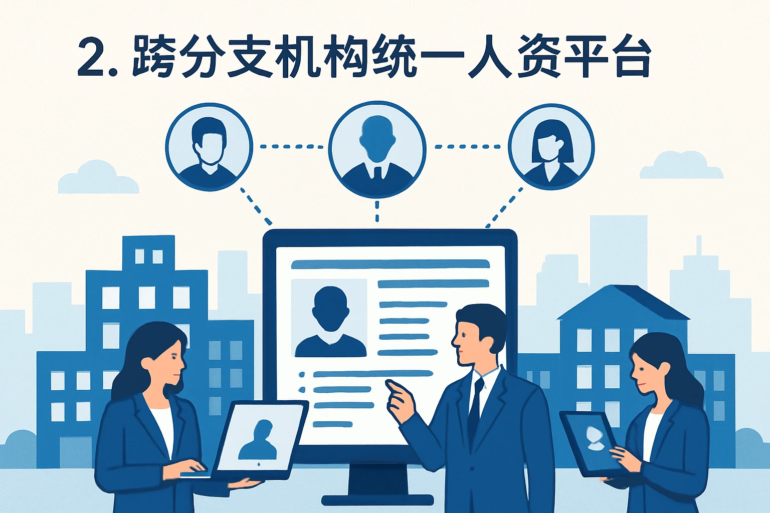 2. 跨分支机构统一人资平台