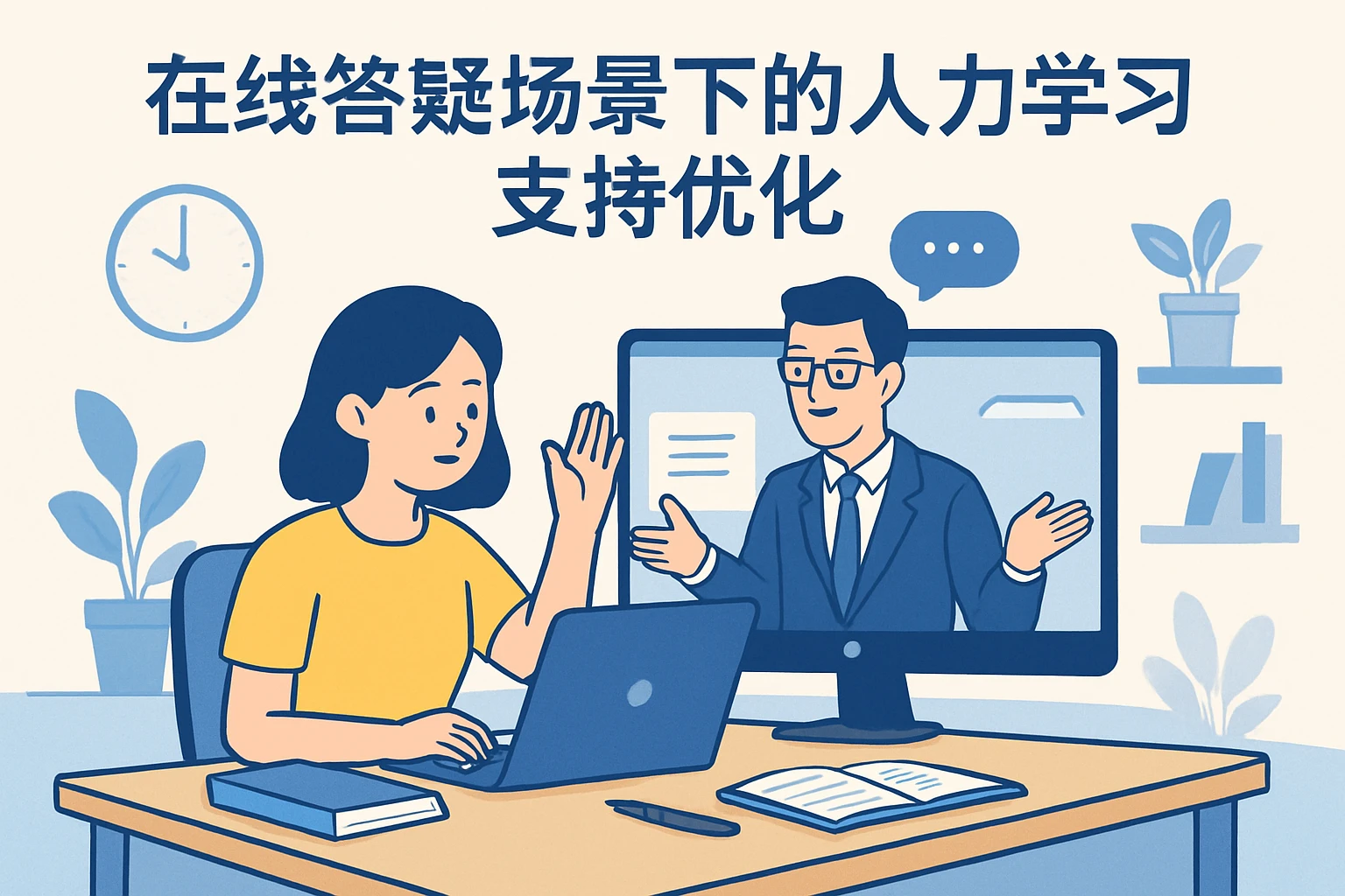 在线答疑场景下的人力学习支持优化