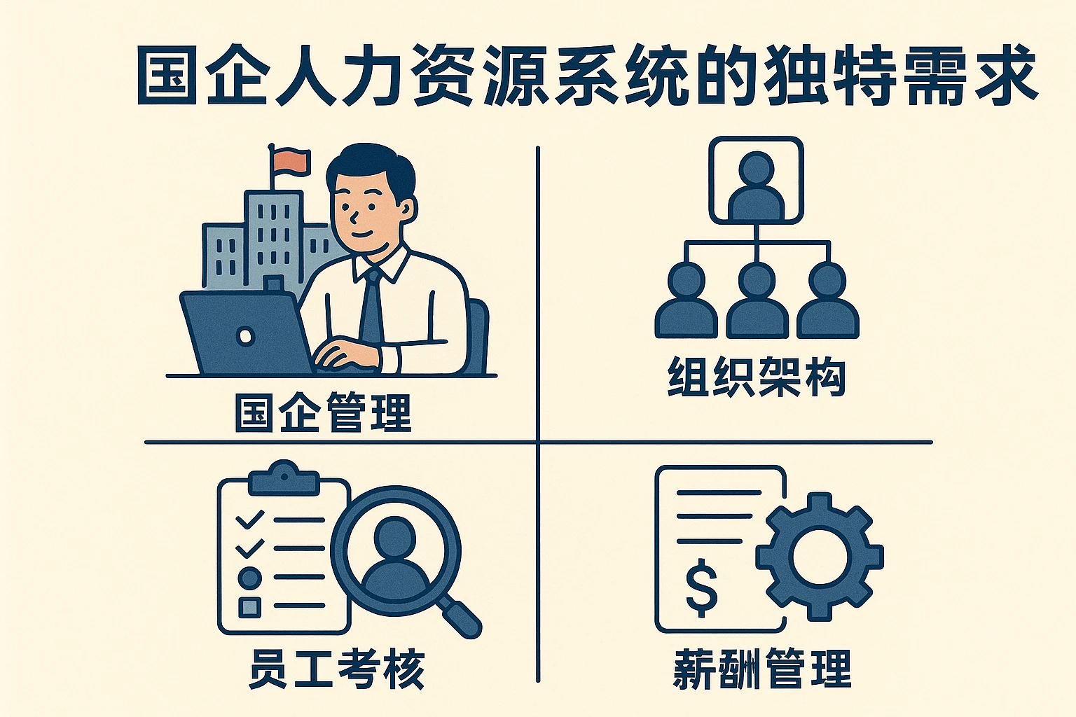 国企人力资源系统的独特需求
