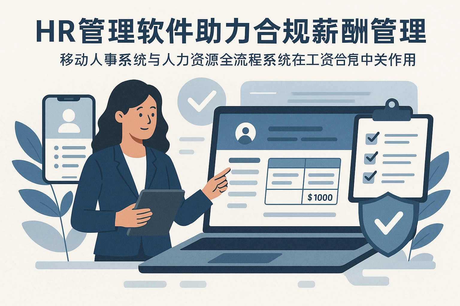 HR管理软件助力合规薪酬管理——移动人事系统与人力资源全流程系统在工资合规中的关键作用