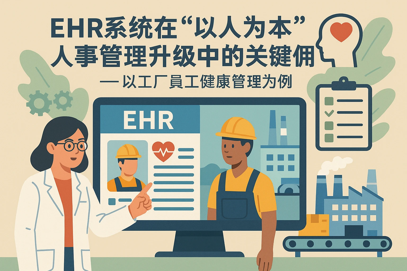EHR系统在“以人为本”的人事管理升级中的关键作用——以工厂员工健康管理为例