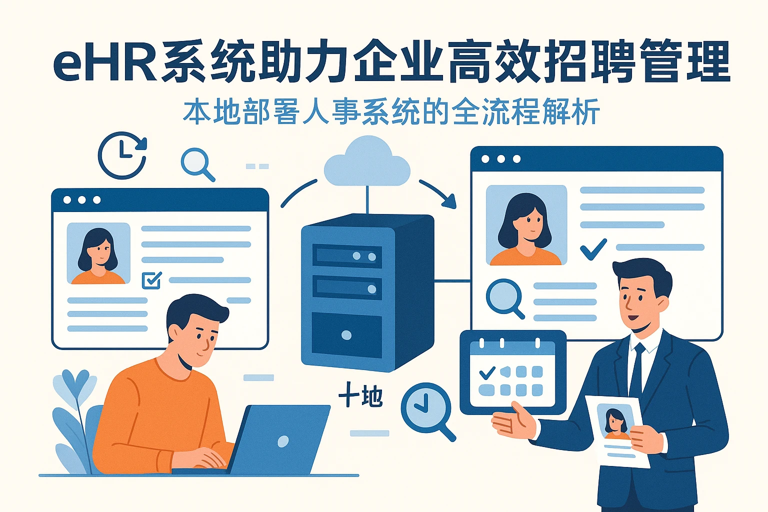 eHR系统助力企业高效招聘管理：本地部署人事系统的全流程解析