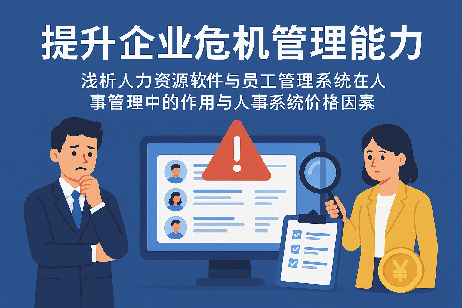 提升企业危机管理能力——浅析人力资源软件与员工管理系统在人事管理中的作用与人事系统价格因素