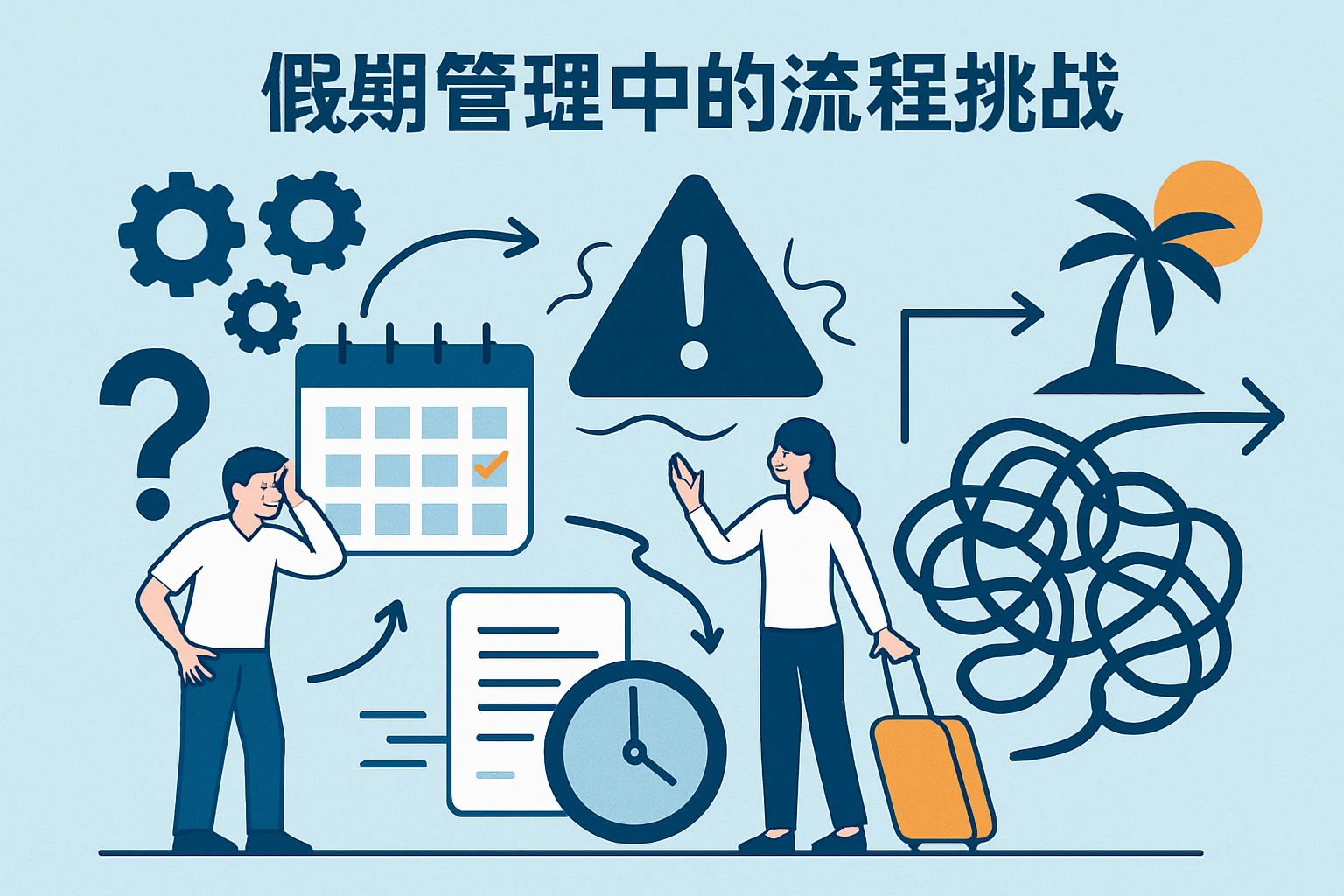 假期管理中的流程挑战
