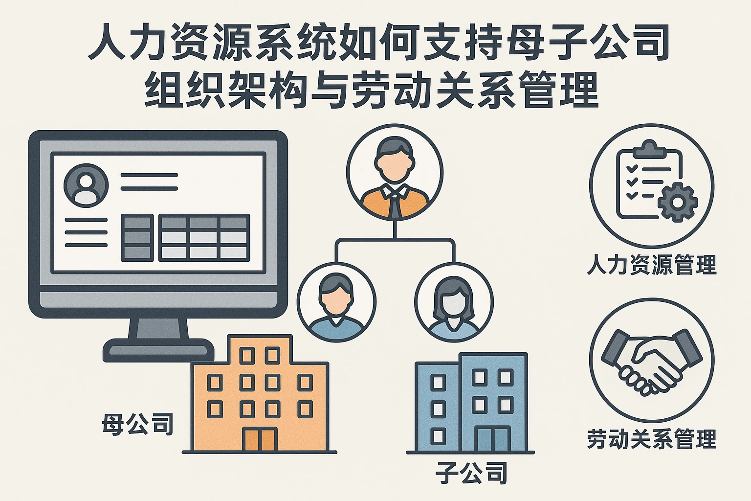 人力资源系统如何支持母子公司组织架构与劳动关系管理