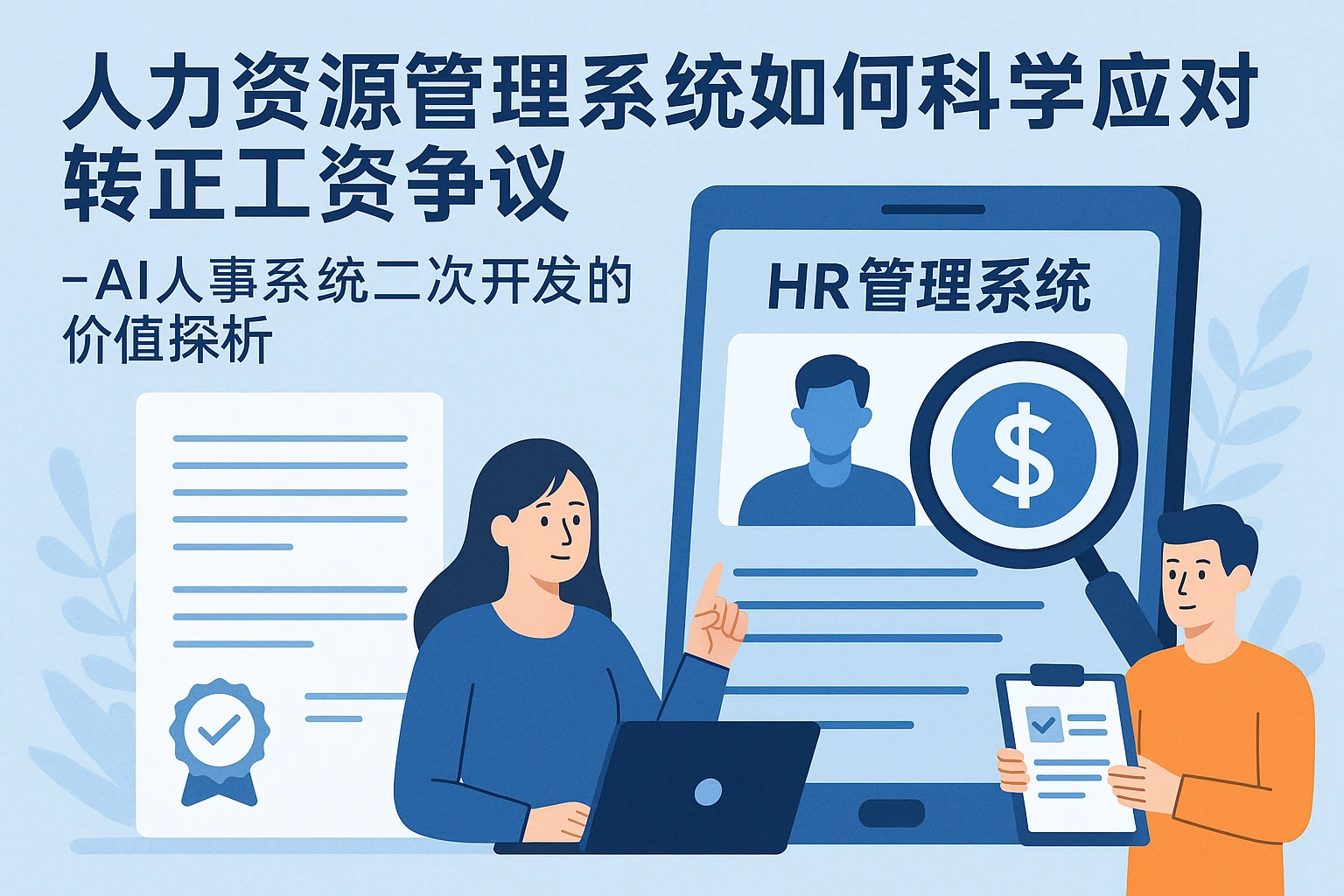 人力资源管理系统如何科学应对转正工资争议——AI人事系统二次开发的价值探析