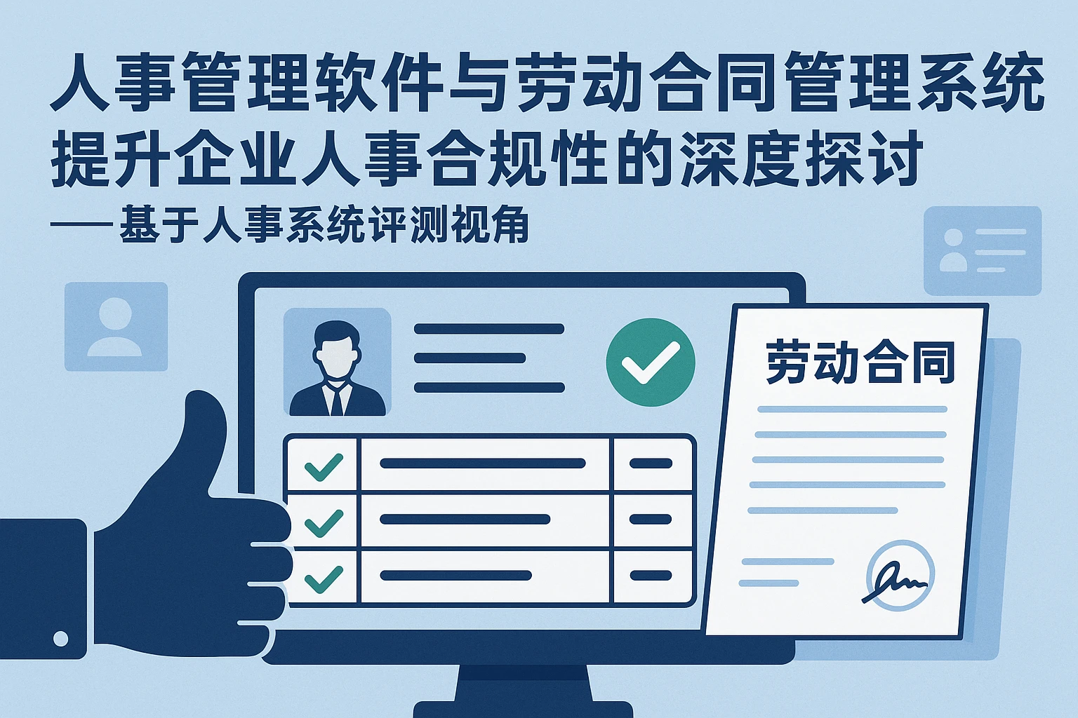 人事管理软件与劳动合同管理系统提升企业人事合规性的深度探讨——基于人事系统评测视角