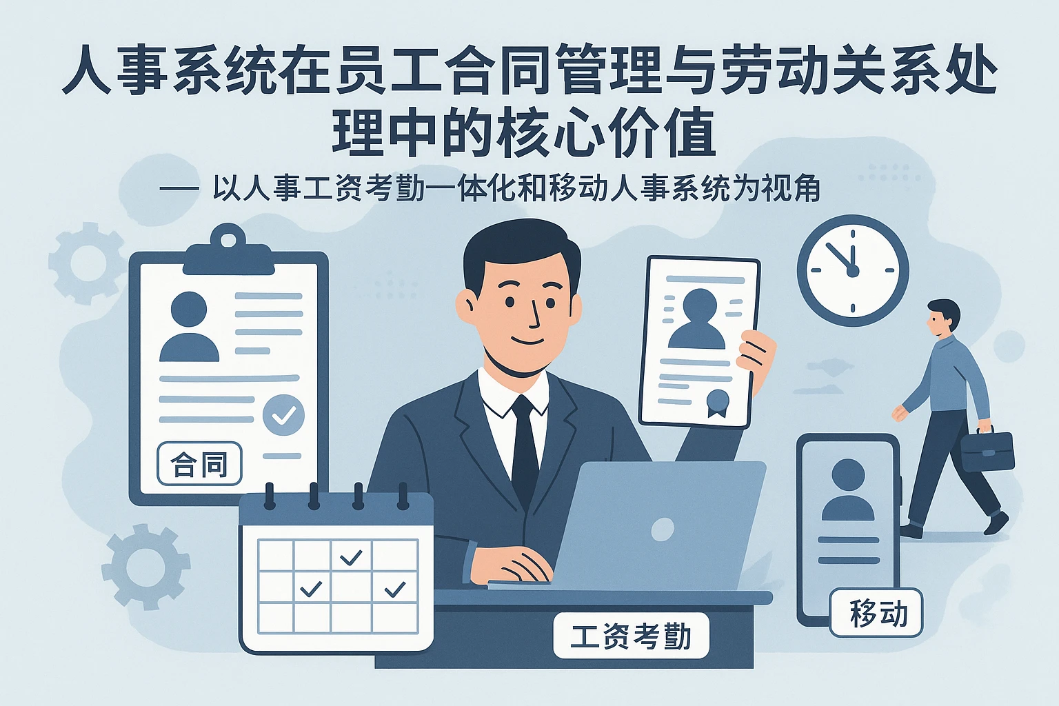 人事系统在员工合同管理与劳动关系处理中的核心价值 —— 以人事工资考勤一体化和移动人事系统为视角