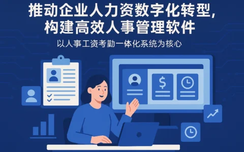 推动企业人力资源数字化转型，构建高效人事管理软件——以人事工资考勤一体化系统为核心