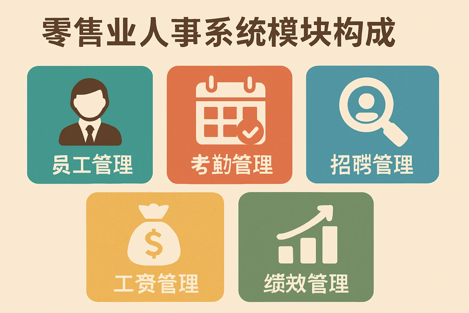 零售业人事系统的模块构成