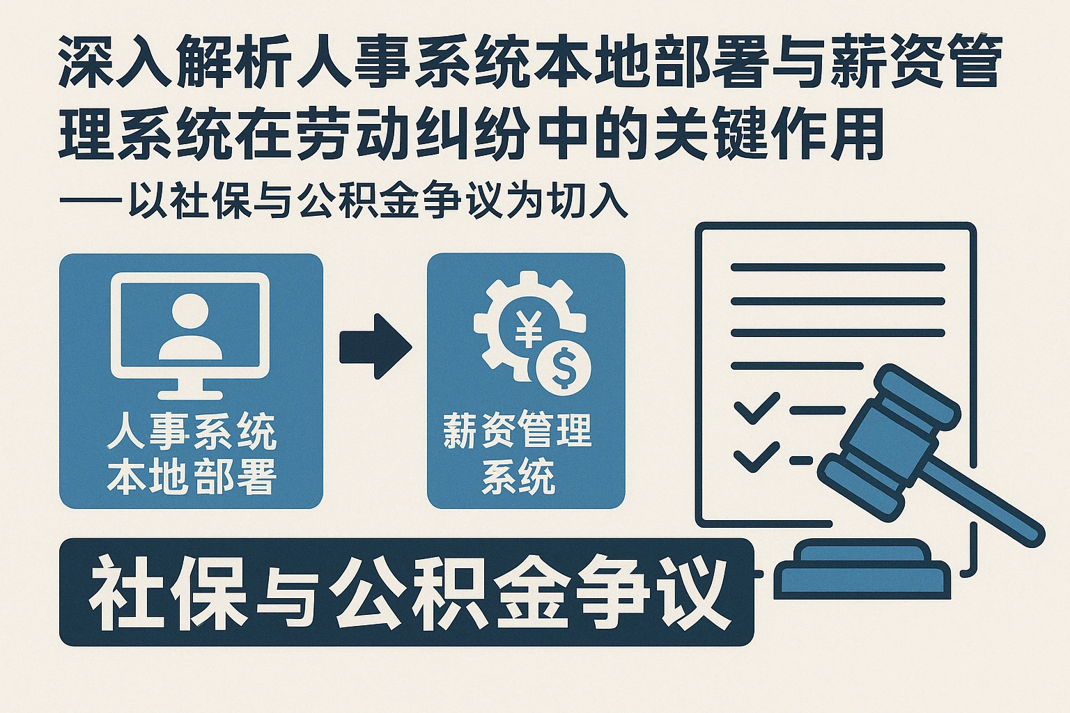 深入解析人事系统本地部署与薪资管理系统在劳动纠纷中的关键作用——以社保与公积金争议为切入
