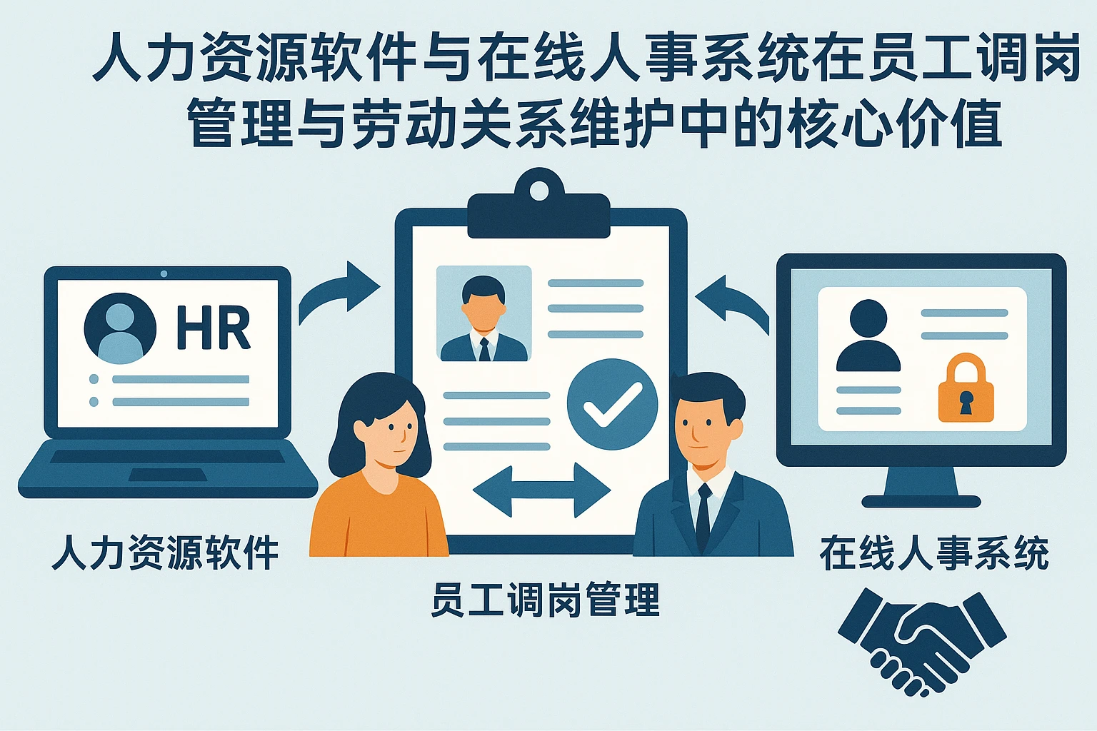 人力资源软件与在线人事系统在员工调岗管理与劳动关系维护中的核心价值