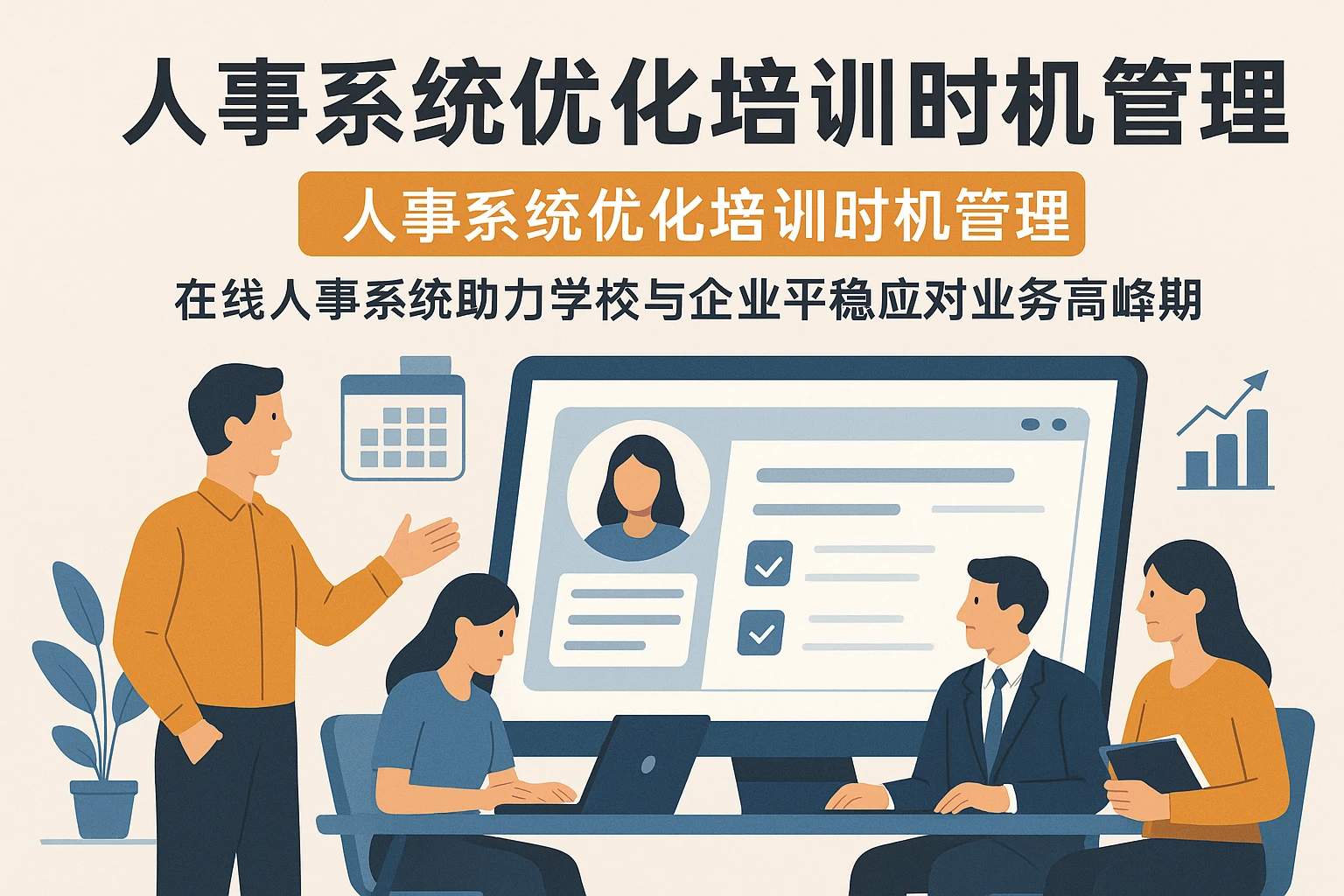 人事系统优化培训时机管理：在线人事系统助力学校与企业平稳应对业务高峰期