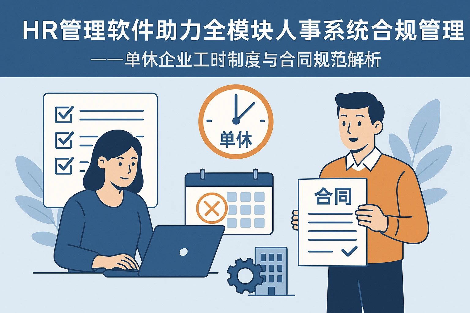 HR管理软件助力全模块人事系统合规管理——单休企业工时制度与合同规范解析