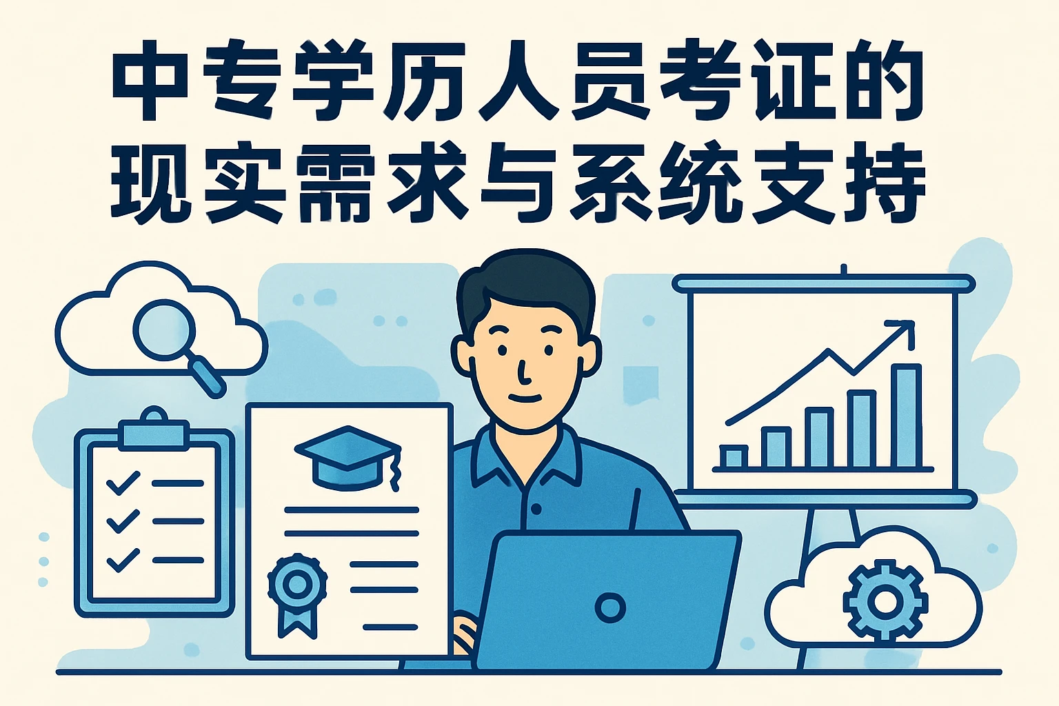 中专学历人员考证的现实需求与系统支持