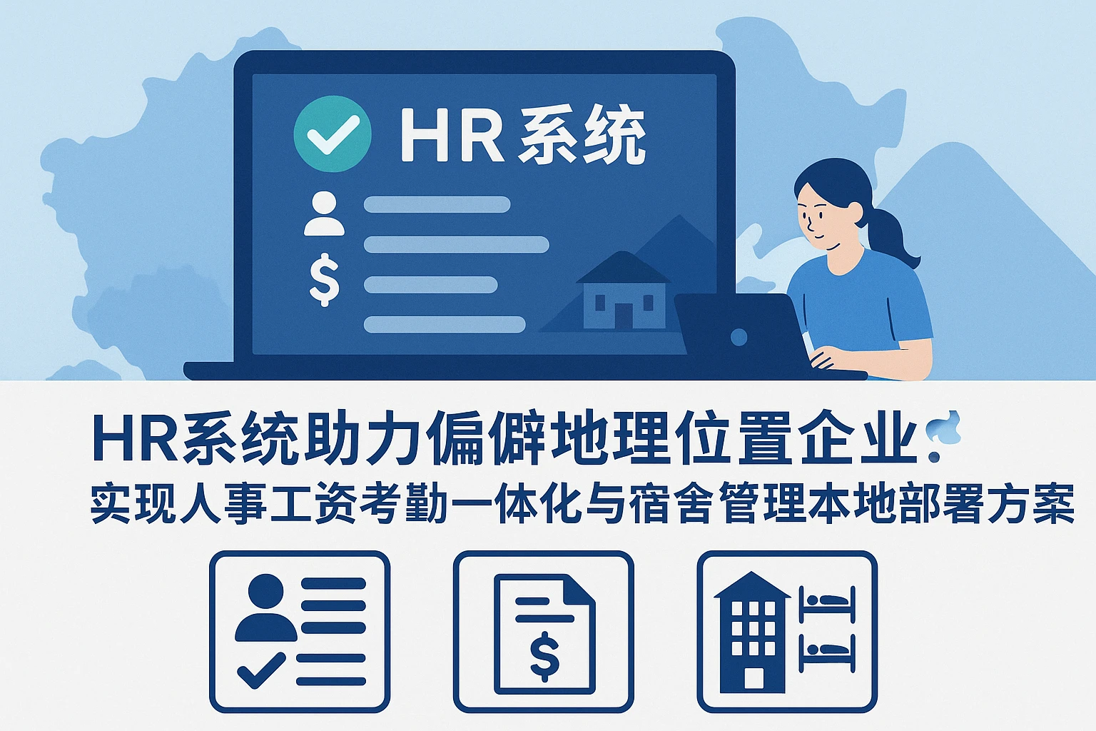 HR系统助力偏僻地理位置企业：实现人事工资考勤一体化与宿舍管理本地部署方案