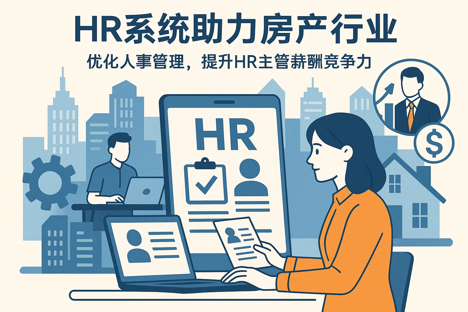 HR系统助力房产行业：优化人事管理，提升HR主管薪酬竞争力