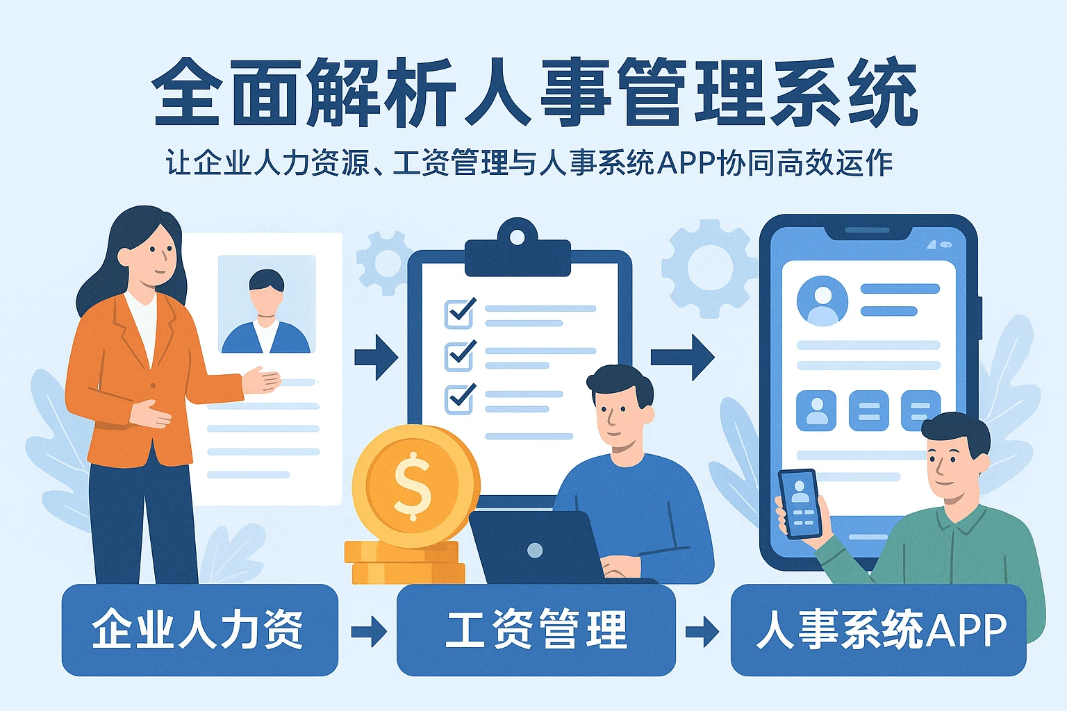 全面解析人事管理系统：让企业人力资源、工资管理与人事系统APP协同高效运作