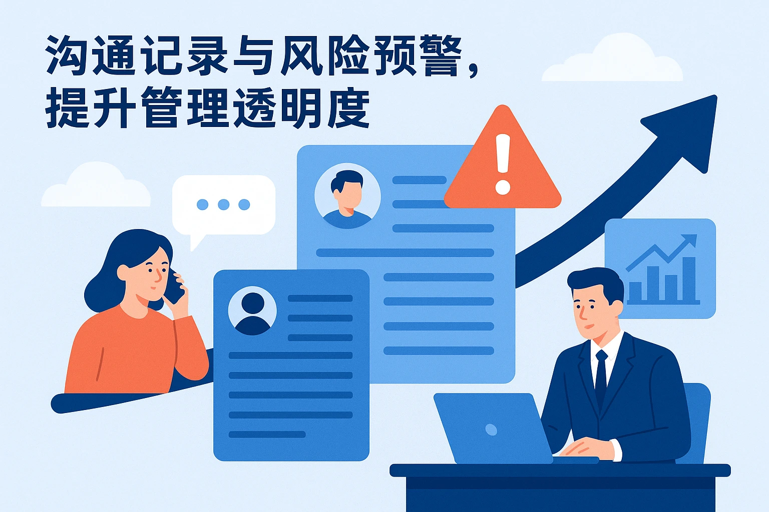 沟通记录与风险预警，提升管理透明度