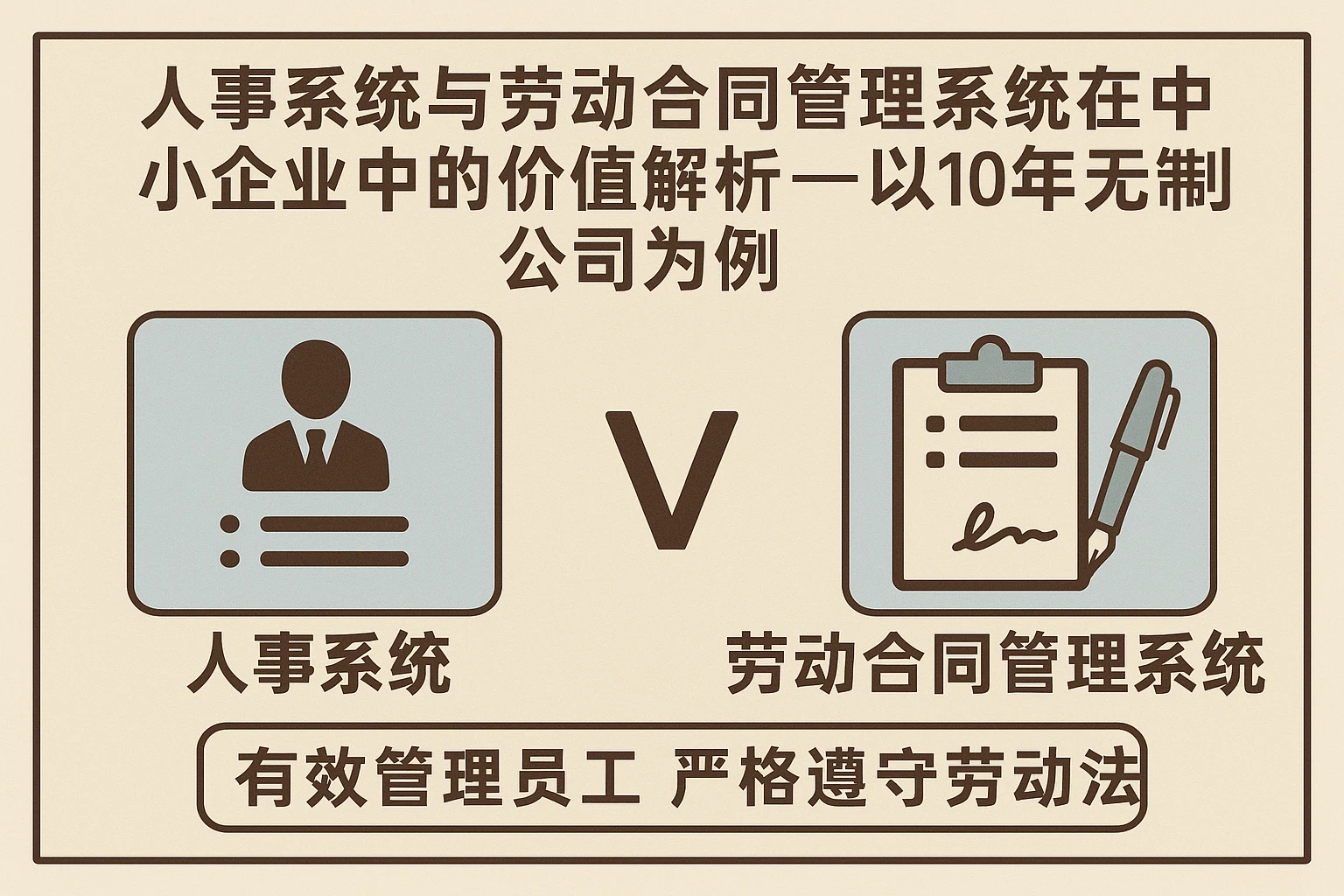 人事系统与劳动合同管理系统在中小企业中的价值解析——以10年无制度公司为例