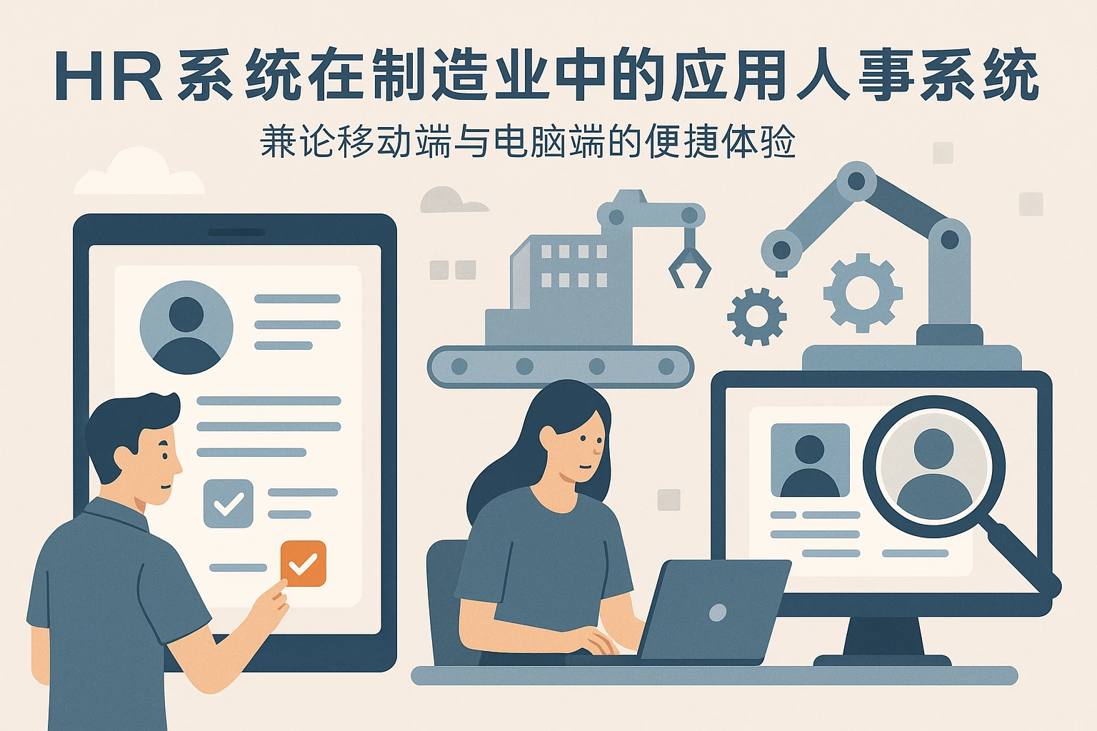 HR系统在制造业中的应用与人事系统推荐——兼论移动端与电脑端的便捷体验