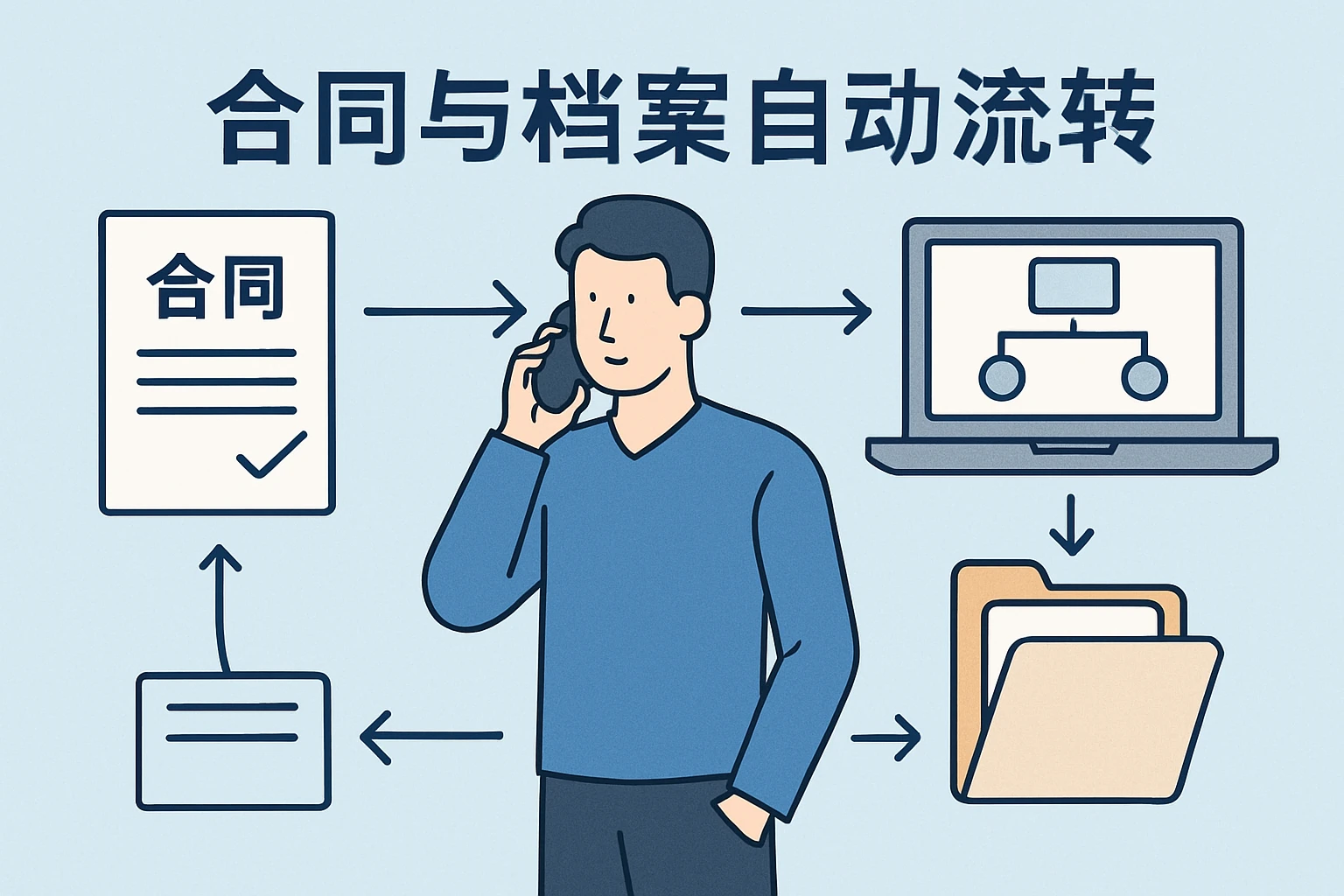 合同与档案自动流转