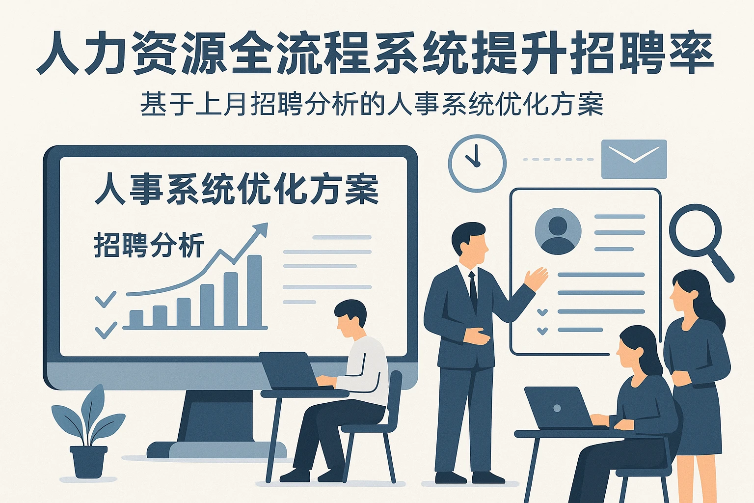人力资源全流程系统提升招聘效率：基于上月招聘分析的人事系统优化方案