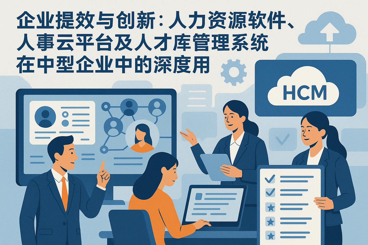 企业提效与创新：人力资源软件、人事云平台及人才库管理系统在中型企业中的深度应用