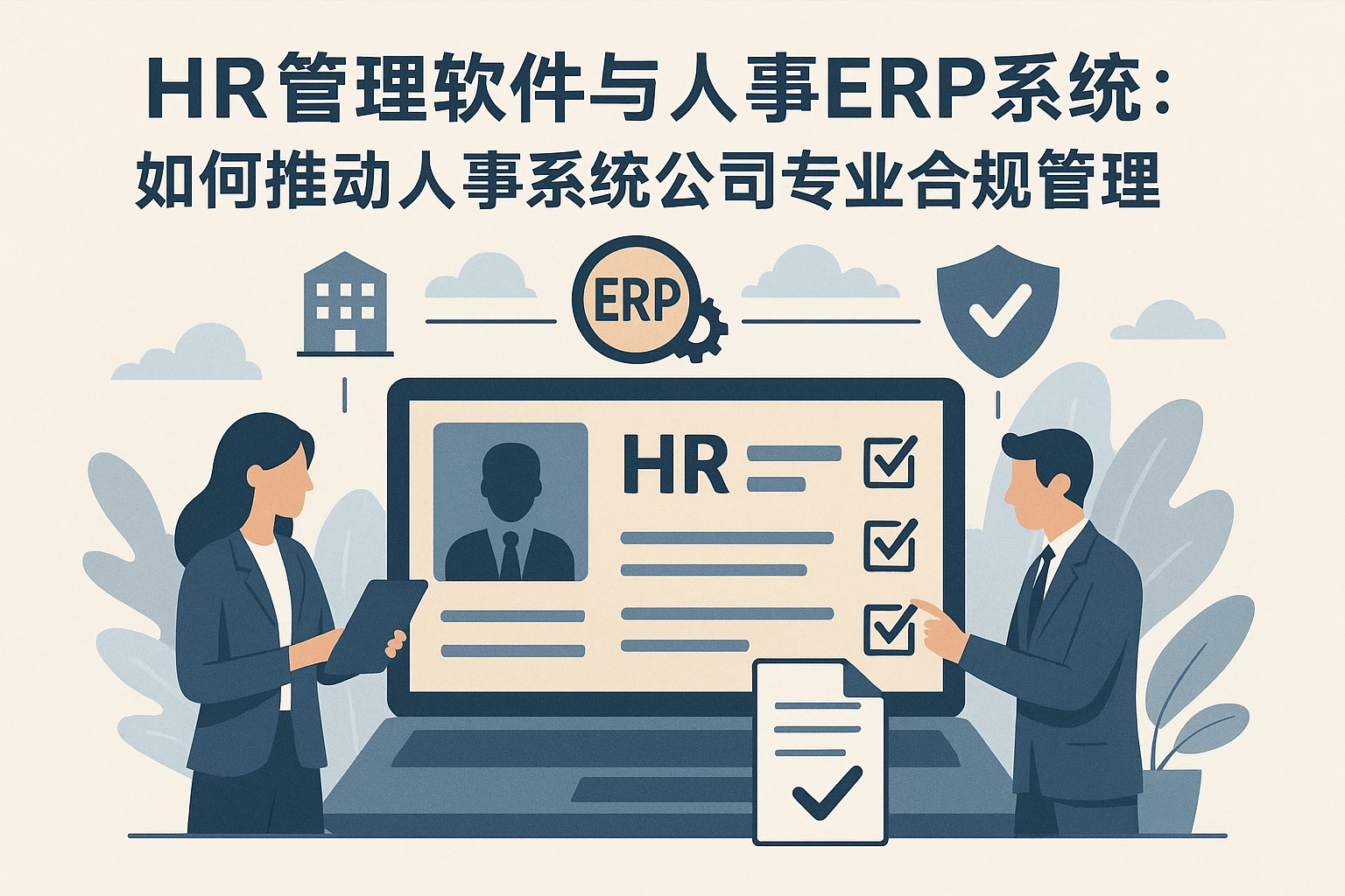 HR管理软件与人事ERP系统：如何推动人事系统公司专业合规管理
