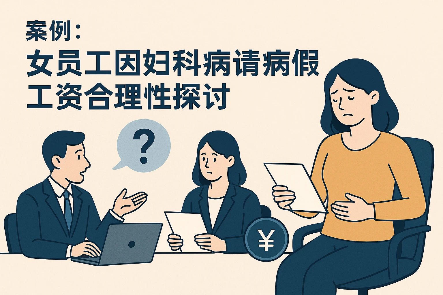 案例：女员工因妇科病请病假工资合理性探讨