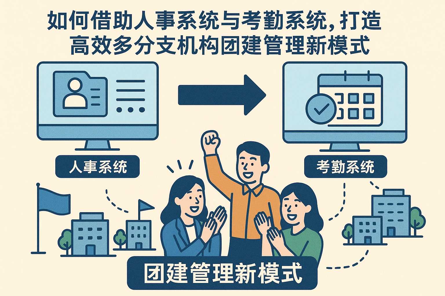 如何借助人事系统与考勤系统，打造高效多分支机构团建管理新模式