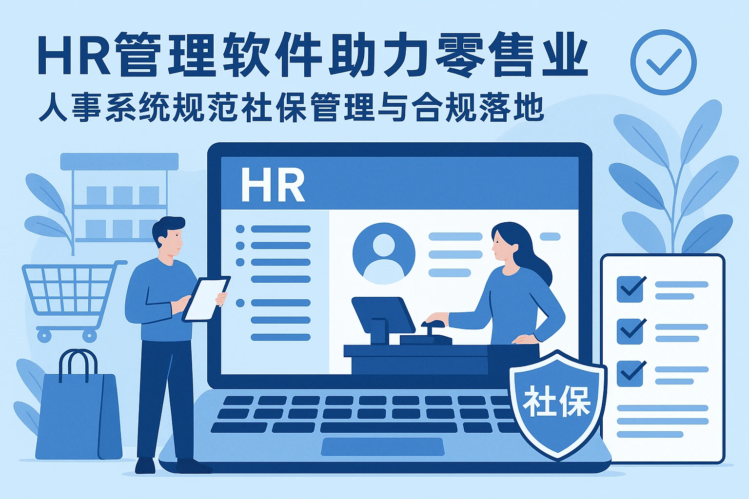 HR管理软件助力零售业人事系统规范社保管理与合规落地